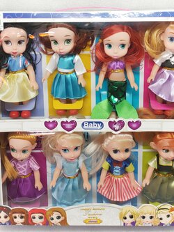 ตุ๊กตาเจ้าหญิงเซต 8 ตัว ตุ๊กตาบาร์บี้เจ้าหญิง ของเด็กเล่น