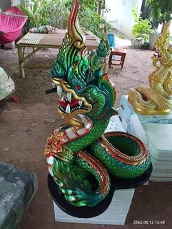 พญานาค สีเขียวพิเศษ รุ่นดูดทรัพย์เงินล้าน