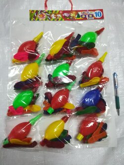 ลูกโป่งปาเป่า แถมสูบบีบ