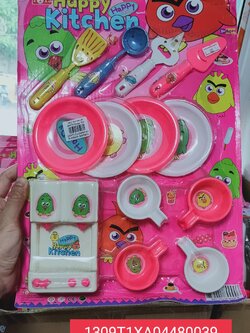 ตู้กดน้ำ เซตถ้วยจาน ของเล่นบทบาทสมมุติห*