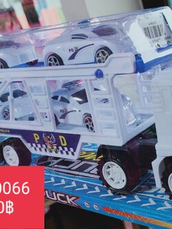 รถบรรทุก รถตำรวจ ของเล่นรถฝาครอบ