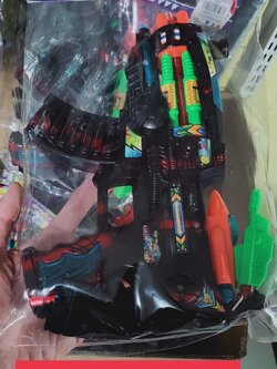 ปืนกลสั้น ใส่ถ่าน มีเสียง ไหกระพริบ ขอวเล่นบทบาทสมมุติ