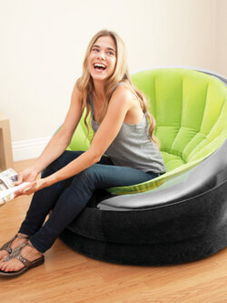 เก้าอี้เป่าลม Intex โซฟาเป่าลม โซฟาลม โซฟาญี่ปุ่น โซฟานั่งพื้น ที่นั่งเป่าลม Empire Chair โซฟาลม โซฟานั่งเล่น เก้าอี้พักผ่อน รุ่น HC-028