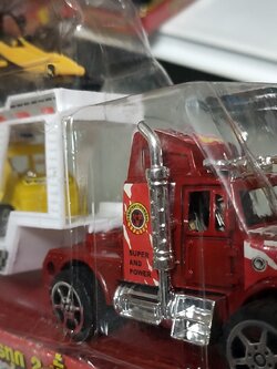 รถเทเลอร์ บรรทุกรถก่อสร้าง รถยนต์ โมเดลรถบรรทุก รถฝาครอบ 2 ชั้น BF118542