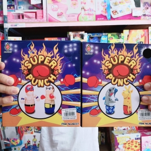 ตุ๊กตาล้มลุกเป่าลม Super punch ล้มลุกต่อยมวย ล้มลุกสัตว์ คละ
