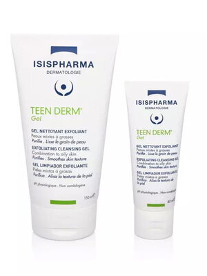 ISISPHARMA TEEN DERM GEL เจลล้างหน้าสำหรับผู้ที่เป็นสิวอุดตันหรือสิวอักเสบที่รุนแรงถึงปานกลาง