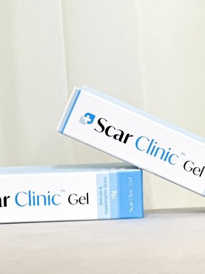 Scar Clinic Gel ช่วยลดรอยแผลเป็น แผลการผ่าตัด รอยแดงหรือรอยดำทั้งบริเวณร่างกายและใบหน้า