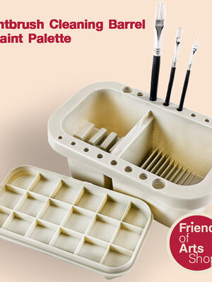 ถังล้างพู่กัน และ จานสี 3 ชั้น มีให้เลือกทั้งแบบมีหูหิ้ว และไม่มีหูหิ้ว