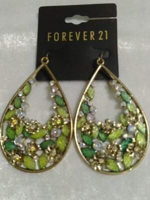 ต่างหูForever21แต่งเพชร