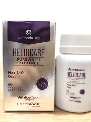 Heliocare Pure white Radiance Max 240 วิตามินกินกันแดด 60 แคปซูล