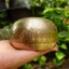 ขันทิเบต Tibetan Singing Bowl (ทองเหลือง) แกะสลักบทสวดหัวใจพระสูตร เสริมมงคลผู้บูชา ( 9.5 cm.)