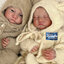ตุ๊กตาเด็กจำลองเด็กแรกเกิดน้อง Snowy Reborn Doll NPKเบบี๋น่ารักเสมือนจริงน้องหลับตาหมวกหมีน่ารักจำลอง