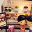 โมเดลจำลองร้านคาเฟ่เก๋ๆพร้อมเค๊กแสนหวานสไตล์ยุโรปแสนคลาสสิคสีแดง MODEL CAFE EUROPE