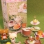 รีเม้นท์ของเล่นของจิ๋วชุดริลักคุมะดื่มน้ำชาในสวนสวย rement Rilakkuma british tea time