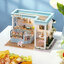 โมเดลจำลองร้านขายอาหารคาเฟ่รุ่นsmile light food shop creative wooden food play shop model สำหรับนักสะสมและนักประดิษฐ์