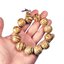 ข้อมือประคำมงคลไม้จันทร์หอม ขนาด 20 มิล /12 เม็ด ของแท้จากทิเบต ไม้ลาย