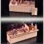 โมเดลจำลองร้านบาร์บีคิวโบราณจิ๋วสไตล์จีนญี่ปุ่นสำหรับนักDIYงานdollhouse BBQ MODEL BEST WOOD