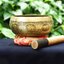 ขันทิเบต Tibetan Singing Bowl (ทองเหลือง) เขียนอักษรมงคล เสริมมงคลผู้บูชา (ขนาด 15 cm.)