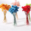 แจกันแก้วดอกไม้แห้งจิ๋วสีฟ้างาน Dollhouse ตุ๊กตา BJD งาน Miniature ดอกไม้ MINI Potted Plant Miniature ตกแต่ง