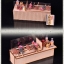 โมเดลจำลองร้านบาร์บีคิวโบราณจิ๋วสไตล์จีนญี่ปุ่นสำหรับนักDIYงานdollhouse BBQ MODEL BEST WOOD