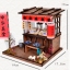 โมเดลจำลองร้านขายราเมนโบราณสไตล์ญี่ปุ่นงานdiy dollhouseสำหรับผู้ที่รักการประดิษฐ์และสะสม