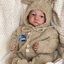 ตุ๊กตาเด็กจำลองเด็กแรกเกิดน้อง Snowy Reborn Doll NPKเบบี๋น่ารักเสมือนจริงน้องหลับตาหมวกหมีน่ารักจำลอง