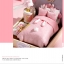 โมเดลจำลองบ้านตุ๊กตาจิ๋วสีชมพูสำหรับสายหวานแบบจำลองห้องนอนrabbit pink girl