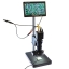 CCD Camera Microscope 100X BNC AV TV set +7 Monitor