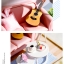 โมเดลห้องนั่งเล่นจิ๋วสำหรับงานตุ๊กตาdoll house diyในธีม Dining pink one guitar