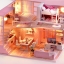 โมเดลจำลองบ้านจิ๋ว Dream angel Love the pink live houseสำหรับนักสะสมโมเดลและบ้านตุ๊กตาจิ๋ว
