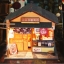 โมเดลจำลองdoll house ร้านขนมญี่ปุ่นโบราณ โมเดลบ้านไม้งานDIY HANDMADEงานจำลองร้านค้าสไตล์จีนย้อนย้อนยุค