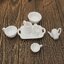 ชุดถ้วยน้ำชาจิ๋วและจานรวม 10 ชิ้น อุปกรณ์ DIY ทำมือของบ้านตุ๊กตาบูติกเกาหลีใหม่ งานสะสมของจิ๋วสำหรับเล่นกับตุ๊กตาDOLLHOUSE DIY