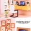 โมเดลบ้านตุ๊กตาจำลองในชุดKnow me DIY Cottage Dream Girl Heart ด้วยแกรนด์เปียโนสีขาวหรูหราสง่างามดั่งเจ้าหญิง