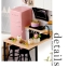 โมเดลห้องครัวจำลองจิ๋วสำหรับนักdiyและผู้ที่รักการสะสมโมเดลจิ๋วชุดkitchen in the pink one