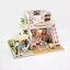LOFT PINK MODELโมเดลบ้านจำลอง2ชั้นบ้านไม้สไตล์ลอฟท์แบบประกอบมือ โมเดลมินิวิลล่า DIY บ้านไม้ ของขวัญสร้างสรรค์