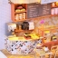 โมเดลร้านคาเฟ่จำลองสไตล์ยุโรป Cafe in the morning ชุดใหม่ล่าสุด2019สำหรับนักประดิษฐ์และนักสะสม