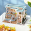 โมเดลจำลองร้านขายอาหารคาเฟ่รุ่นsmile light food shop creative wooden food play shop model สำหรับนักสะสมและนักประดิษฐ์
